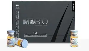 MD PLUS BIO Clinical Hair Regrowth Meso Complex Serum Kit - Strengthens Hair Roots and Promotes Hair Regrowth - Serum Set for Stronger, Thicker & Longer Hair - 10 Pcs 6 ml Vials