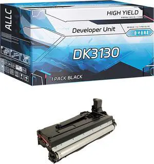 ALLC Compatible for Kyocera DK3130 Developer Unit Work for Kyocera ECOSYS M3550idn M3560idn FS-4100DN FS-4200DN FS-4300DN Printers, with Chip, High Yield 250000 Pages, Clear Printing (1 Pack Black)