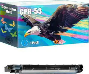GPR-53 Developer Unit Compatible for Canon imageRUNNER Advance C3325i C3330i C3525i C3525i II C3525i III Printers, High Yield 240000 Pages, Bright Colors Clear Printing (1 Pack Cyan)