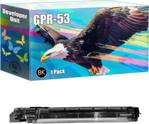 GPR-53 Developer Unit Compatible for Canon imageRUNNER Advance C3530i C3530i II C3530i III DX C3725i Printers, High Yield 240000 Pages, Bright Colors Clear Printing (1 Pack Black)