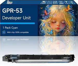 GPR-53 Developer Unit Compatible with Canon imageRUNNER Advance C3530i C3530i II C3530i III DX Printers (1 Pack Cyan)