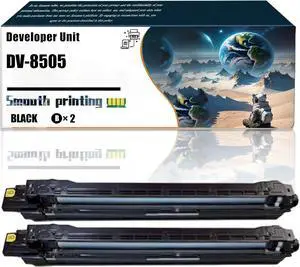 Replacement Parts Developer Unit DV-8505 Compatible with Kyocera TASKalfa 4550ci 5550ci Printer, Contains Chip and Clear Printing (2 Pack Black)