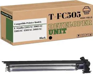 High Yield T-FC505 Developer Unit Replacement for Toshiba E-Studio 2505AC 3005AC 3505AC 4505AC 5005AC Printer (1-Pack Black)
