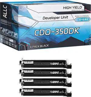 Compatible for Pantum CDO-350DK Developer Unit Work for Pantum CP2510DN CM7115DN CM7000FDN Printers, with Chip, High Yield 30000 Pages, Clear Printing (4 Pack Black)