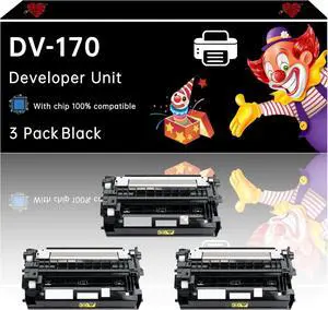 DV-170 Developer Unit Compatible with Toshiba ECOSYS M2035dn M2535dn P2135d P2135dn Printers, Enhanced Durability, Ideal for High-Volume Printing (3 Pack Black) DV-170 Developer Unit Compatible with Toshiba ECOSYS M2035dn M2535dn P2135d P2135dn Printers, Enhanced Durability, Ideal for High-Volume Printing (3 Pack Black)