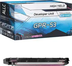 Compatible for Canon GPR-53 Developer Unit Work for Canon imageRUNNER Advance DX C3730i DX C3826i DX C3830i DX C3835i Printers, with Chip, High Yield 240000 Pages, Clear Printing (1 Pack Magenta)
