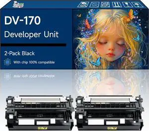 DV-170 Developer Unit Compatible with Toshiba ECOSYS M2035dn M2535dn P2135d Printers (2-Pack Black)