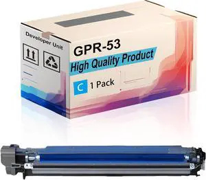 GPR-53 Developer Unit Compatible for Canon ImageRUNNER Advance C3325i C3330i C3525i C3530i DX C3720i C3725i C3730i Printers, High Yield 150000 Pages, Print More Pages (1 Pack Cyan)