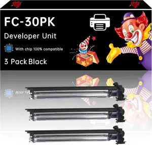 FC-30PK Developer Unit Compatible with Toshiba E-Studio 305CS 305CP 306CS Printers, Enhanced Durability, Ideal for High-Volume Printing (3 Pack Black)