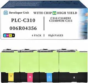PLC-C310 006R04356 006R04357 006R04358 006R04359 Developer Unit Compatible for Xerox C310 C310DNI C310DNIM C315 Printers 1pack