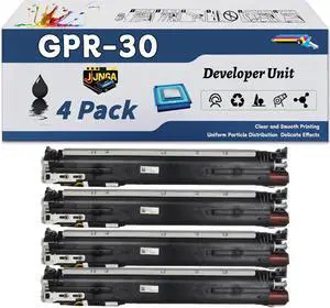GPR-30 Developer Unit is Compatible for Canon imageRUNNER Advance C5030 C5035 C5045 C5051 C5235 C5240 C5250 Printers (4 Pack Black)