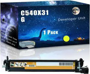 C540X31G Compatible Developer Unit Replacement for Lexmark High Yield Compatible X544DW X544N X546DTN X548DE X548DTE Printers, Meet Printing Needs (1 Pack Yellow)