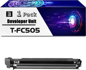 T-FC505 Developer Unit is Compatible for Toshiba E Studio 2505AC 3005AC 3505AC 4505AC 5005AC Printers, High Yield 60000 Pages, with Chip for Long-Lasting Durability (1 Pack Black)