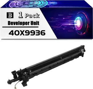 40X9936 Developer Unit is Compatible for Lexmark MS911de MX910de MX911dte MX912dxe XM9155 XM9165 Printers, High Yield 50000 Pages, with Chip for Long-Lasting Durability (1 Pack Black)
