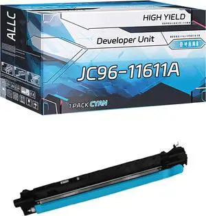 Compatible for Samsung JC96-11611A Developer Unit Work for Samsung MultiXpress SL-X4250LX SL-X4300LX X4220RX Printers, with Chip, High Yield 80000 Pages, Clear Printing (1 Pack Cyan)