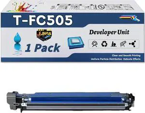 T-FC505 Developer Unit is Compatible for Toshiba E Studio 2505AC 3005AC 3505AC 4505AC 5005AC Printers, with a Capacity of 60000 Pages and a Very Good Printing Experience (1 Pack Cyan)