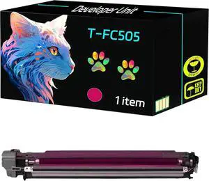 High Yield T-FC505 Developer Unit Compatible for Toshiba E Studio 2505AC 3005AC 3505AC 4505AC 5005AC Printers, Print Clearly (1 Pack Magenta)