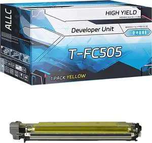 ALLC Compatible for Toshiba T-FC505 Developer Unit Work for Toshiba E Studio 2505AC 3005AC 3505AC 4505AC 5005AC Printers, with Chip, High Yield 60000 Pages, Clear Printing (1 Pack Yellow)