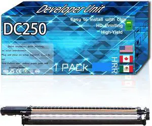 DC250 Developer Unit Compatible for Xerox DocuColor DC240 DC242 DC250 DC252 and DC260 Printers, High Production Replacement (1 Pack Cyan)