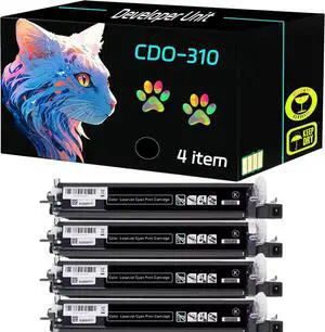 High Yield CDO-310 Developer Unit Compatible for Pantum CM7107DN CP2507DN Plus Printers, Print Clearly (4 Pack Black)