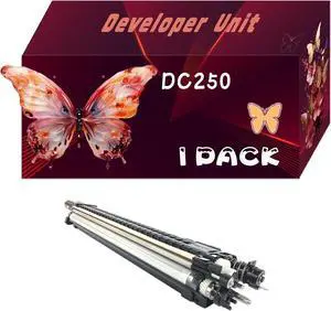 DC250 Developer Unit Compatible for Xerox DocuColor 240 242 250 252 260 WorkCentre 7655 7665 7675 7755 7765 7775 Printers, Print Up to 90000 Pages, Bright Colors (1 Pack Yellow)