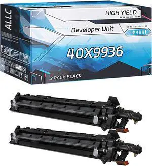 Compatible for Lexmark 40X9936 Developer Unit Work for Lexmark MS911de MX910de MX911dte MX912dxe XM9155 XM9165 Printers, with Chip, High Yield 100000 Pages, Clear Printing (2-Pack Black)