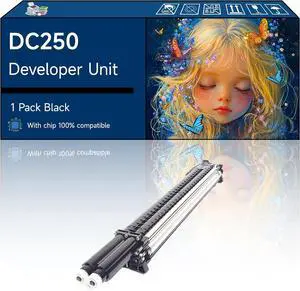 DC250 Developer Unit Compatible with Xerox DocuColor 240 242 250 252 260 WorkCentre 7655 7665 7675 7755 7765 Printers (1 Pack Black)