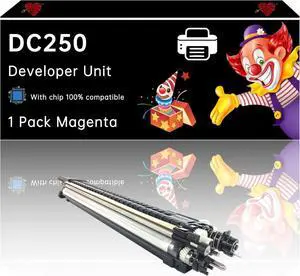 DC250 Developer Unit Compatible with Xerox DocuColor 240 242 250 252 260 WorkCentre 7655 7665 7675 7755 7765 7775 Printers, Enhanced Durability, Ideal for High-Volume Printing (1 Pack Magenta)