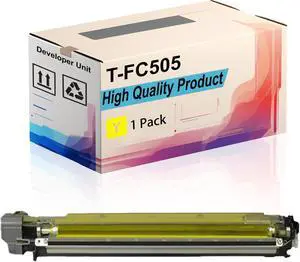 T-FC505 Developer Unit Compatible for Toshiba E-Studio 2515AC 3015AC 3515AC 4515AC 5015AC Printers, High Yield 120000 Pages, Print More Pages (1 Pack Yellow)