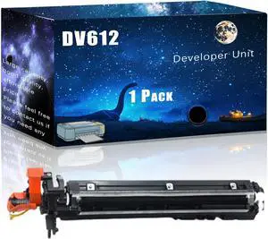 DV612 Developer Unit Compatible for Konica Minolta bizhub 552 652 C452 C552 C552DS C652 C652DS Printers,with Chip Large Printing Demands (Black)
