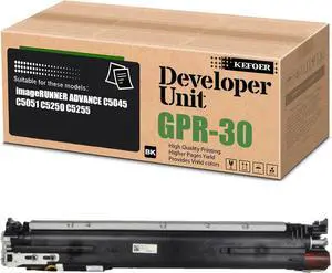 Compatible for Canon GPR-30 Developer Unit Replacement for Use in ImageRUNNER Advance C5045 C5051 C5250 C5255 Printer (1Black)