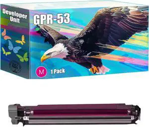 GPR-53 Developer Unit Compatible for Canon imageRUNNER Advance C3325i C3330i C3525i C3530i DX C3720i DX C3725i DX C3730i Printers, High Yield 160000 Pages, Bright Colors Clear Printing (Magenta)
