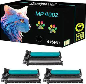 High Yield MP 4002 Developer Unit Compatible for Gestetner 4001G 4001SP 5001G 5001SPSP Printers, Print Clearly (3 Pack Black)