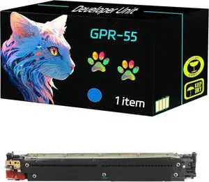High Yield GPR-55 Developer Unit Compatible for Canon C5535 C5535i C5540 C5540i C5550 C5550i C5560 6000i C5735i Printers, Print Clearly (1 Pack Cyan)