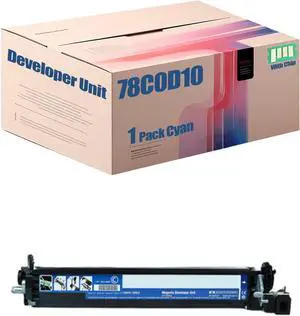78C0D10 78C0D20 78C0D30 78C0D40 Developer Unit Compatible for Lexmark CS321 CS421 CS521 C5621 CX321 CX421 CX521 CX522 CX621 CX622 Printer, High Yield 20000 Pages (Cyan)