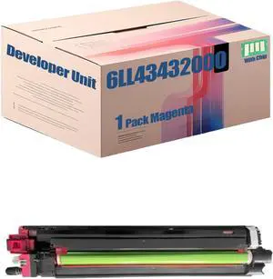 6LL43432000 6LL43432100 6LL43432200 6LL43432300 Developer Unit Compatible for Toshiba E-Studio 4515AC 5015AC Printer, High Yield 100000 Pages (Magenta)