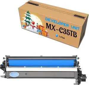 for Sharp MX-C35TB Developer Unit Replacement Compatible for MX-C357F MX-C407P Printer Cyan