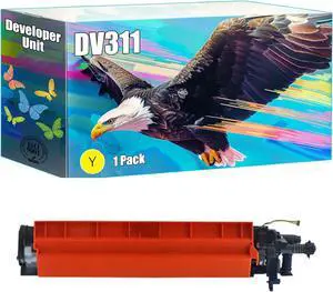 DV311 Developer Unit Compatible for Konica Minolta bizhub C220 C280 C360 Printers, High Yield 110000 Pages, Clear Printing Bright Colors (1 Pack Yellow) DV311 Developer Unit Compatible for Konica Minolta bizhub C220 C280 C360 Printers, High Yield 110000 Pages, Clear Printing Bright Colors (1 Pack Yellow)