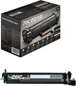 70C0D10 70C0D20 70C0D30 70C0D40 Developer Unit Compatible for Lexmark CS510de CS510dte CS517de CX510de CX510dhe CX510dthe CX517de Printers, Includes Chip, High Yield 30000 Pages (Black)