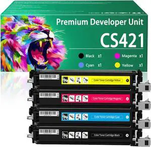 CS421 Developer Unit Compatible for Lexmark CS421 78C0Z10 78C0Z20 78C0Z30 78C0Z40 Developer Unit Work for Lexmark CS321 CS421 CS521 CS621 CS622 CX421 CX521 Printers