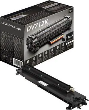 DV712K A9K703D Developer Unit Compatible for Konica Minolta bizhub C659 bizhub C759 Printers, Includes Chip, High Yield 48900 Pages (Black)