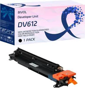 BIVOL DV612 Developer Unit Compatible for Konica Minolta bizhub 552 652 C452 C552 C552DS C652 C652DS Printers, High Yield 1240000 Pages (Black)