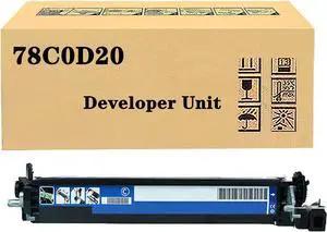 QUNINE Compatible 78C0D10 78C0D20 78C0D30 78C0D40 Developer Unit for Lexmark CS421 CS521 CS622 CX421 CX522 CX622 CX625 MC2325 MC2425 MC2535 MC2640 Printer Cyan
