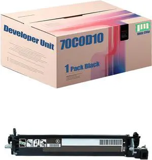 70C0D10 70C0D20 70C0D30 70C0D40 High Yield Developer Unit Compatible for Lexmark CS510de CS510dte CS517de CX510de CX510dhe CX510dthe CX517de Printer, High Yield 30000 Pages (Black)