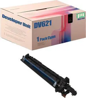 DV621 High Yield Developer Unit Compatible for Konica Minolta bizhub 650i 750i C450i C550i C650i C750i Printer, High Yield 600000 Pages (Cyan)