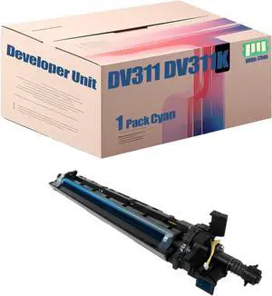DV311 DV311K DV311C DV311M DV311Y High Yield Developer Unit Compatible for Konica Minolta bizhub 308 368 458 558 C258 C308 C368 C458 C558 C658 Printer, High Yield 300000 Pages (Cyan)