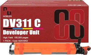 DV311 Developer Unit Compatible for Konica Minolta DV-311 A0XV03D A0XV0KD A0XV0ED A0XV08D Developer Unit Work for Bizhub C220 C280 C360 C7722 C7728 Printers 1 Cyan Pack