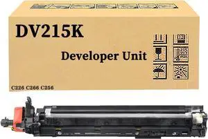 QUNINE Compatible for Konica Minolta DV215K Black Developer Unit, Large Capacity Work with Bizhub C226 C266 C256 Printer, High Yield 300,000Pages