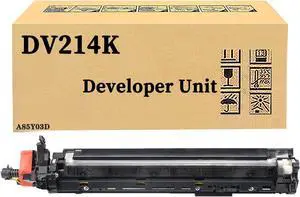 QUNINE Compatible for Konica Minolta DV214K A85Y03D Black Developer Unit, Large Capacity Work with Bizhub C227 C287 Printer, High Yield 100,000Pages