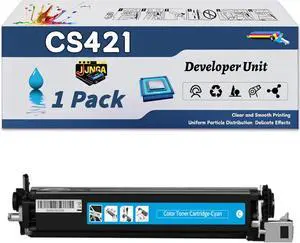 Work for Lexmark CS421 CS521 CS622 CX421 CX522 CX622 CX625 Printers, Replacement for Lexmark CS421 Developer Unit, Capacity of 22500 Pages (1 Pack Cyan) Work for Lexmark CS421 CS521 CS622 CX421 CX522 CX622 CX625 Printers, Replacement for Lexmark CS421 Developer Unit, Capacity of 22500 Pages (1 Pack Cyan)